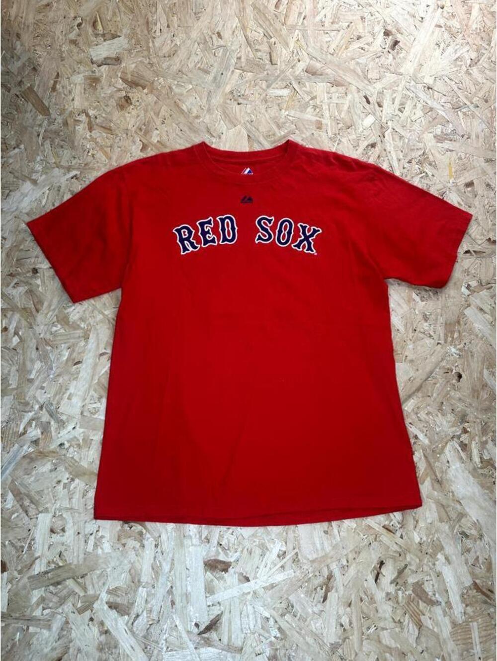 Boston Red Sox Carl Crawford Majestic Shirt Mens Large Red MLB Baseball Tee